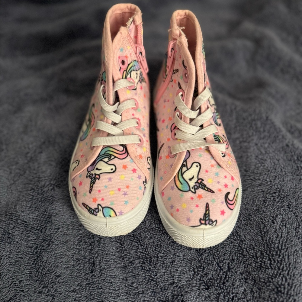 Unicorn High-Top Kids Shoes - Pink